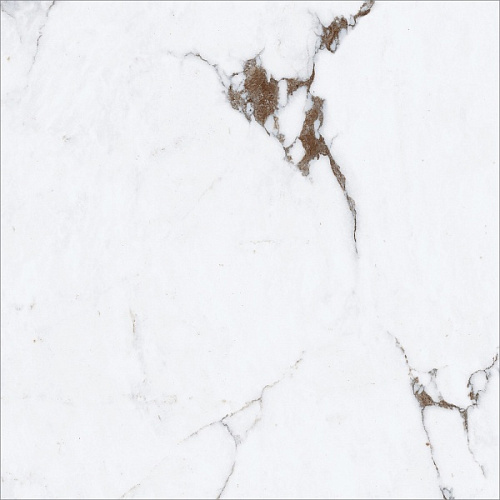 Полированный белый керамогранит 60х60 см Art Stone, Белый, PSA 6097