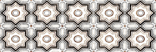 Керамическая плитка Morocco Style, Белый, Коричневый, JFP 27136 B