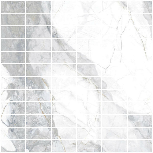 Мозаика Art Stone, Белый, Серый, PSA 6014 FM4